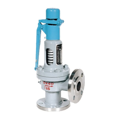 Spring loaded low lift type with lever safety valve