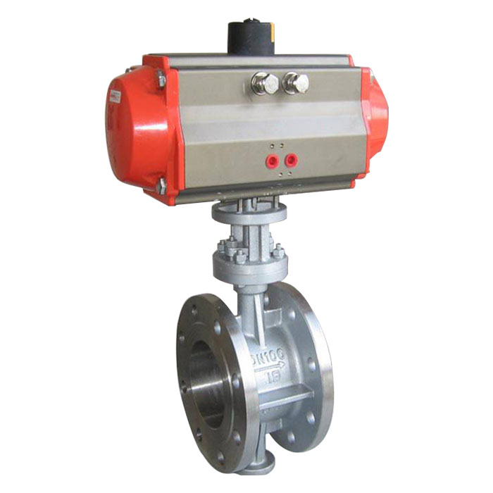 Pneumatic multilayer composite hard sealing butterfly valve